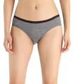 Produktbild: Icebreaker Merinowolle Damen Unterwäsche - Siren Hipkini Slips | Merino Unterhose | Slip | Thermo Unterwäsche Damen | Unterhosen Baumwolle | Taillenslip - Gritstone Heather, M
