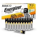 Produktbild: Energizer Alkaline Power Batterien AAA (32 Stück) - Hochleistungsbatterien 1,5V - Batterie für Haushalt und Büro - 100% plastikfreie Verpackung - 7 Jahre lagerfähig [Exklusiv bei Amazon]