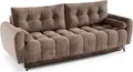 Produktbild: Schlafsofa Ohio braun - Couch mit Schlaffunktion und Bettkasten, Wohnzimmermöbel, Schlafsofa, Bettsofa Wohnzimmerset,