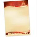 Produktbild: ROT GOLD 100 Blatt Weihnachtsbriefpapier A4 Briefpapier Weihnachten Weihnachtspapier weihnachtliches Papier