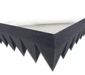 Produktbild: Akustikpur Akustikschaumstoff Pyramidenschaumstoff SELBSTKLEBEND - Schalldämmmatten zur effektiven Akustik Dämmung, ca. 49 cm x 49 cm x 7 cm
