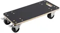 Produktbild: Metafranc Transportroller Tragkraft Siebdruckplatte PA Räder, Möbelroller mit Bremse, Transporthilfe für Umzug Rollwagen für Möbel Transport Kistenroller aus Holz 822000, 590 x 290 mm, 400 kg