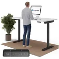Produktbild: Ergotopia Schreibtisch Desktopia One (elektrisch höhenverstellbarer Schreibtisch) weiß 180 cm