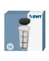 Produktbild: BWT Hygiene Safe | Hygienetresor für E1 / HWS – 100 µm Filtereinsatz | hygienischer Wechsel | kompatibel mit BWT E1 Einhebel-Filteranlagen | Ersatzfilter | Austauschfilter | Rückspühlfilter
