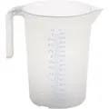 Produktbild: Hünersdorff Messkanne 3000 ml Polypropylen transparent D175xH238mm Griff offen (3000 ml) (938500)