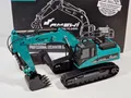 Produktbild: Amewi 22501 Rc Bagger G704E Vollmetall 1:14 Petrol RTR m. Schnellwechsler MANGEL