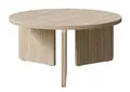 Produktbild: Selsey Couchtisch Wohnzimmertisch Beistelltisch Kaffeetisch Rund 85 cm Sofatisch Eiche Geölt Preffines