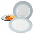 Produktbild: Ritzenhoff Doppio Circle 4er Set Speiseteller Essteller Platte Liniendekor Ringe