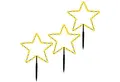 Produktbild: Salcar LED-Lichterkette 3 Stück LED Leuchtstäbe Stern Garten LED Leuchtstern Warmweiß, 30cm Sterne LED