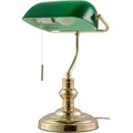 Produktbild: Lindby Tischlampe Milenka 9620987 Retro Vintage Antik in Gold Messing aus Metall 1-flammig E27 Wohnzimmerleuchte