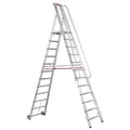 Produktbild: Euroline Premium 32677 Stufenstehleiter mit großer Standplattform 12 Stufen