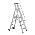 Produktbild: Premium line Alu-Stufenstehleiter mit großer Standplattform Anzahl Sprossen: 12