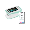 Produktbild: TrueLife Oximeter X5 Bluetooth und App, Messung der Sauerstoffsättigung, der Herzfrequenz und des Perfusionsindexes, 6 Anzeigemodi, akustisches Signal für Pulsfrequenz, Gürteltasche und Umhängeband