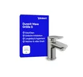 Produktbild: Duravit Wave Waschtischarmatur, Größe S (Auslauf Höhe 77 mm), Wasserhahn Bad, Armatur Waschbecken, Edelstahl Gebürstet