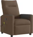 Produktbild: vidaXL Massagesessel Braun Stoff