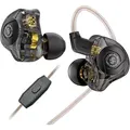 Produktbild: CCZ MC02 Gaming In-Ear Kopfhörer, 3.5mm Kabel IEMs mit Mikrofon, Dual Driver, Geräuschisolierung, HiFi Sound für Musik, Studio & Gaming