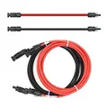 Produktbild: SOLARTRONICS Verlängerungskabel 6mm² inkl. Solarstecker 2x8m - PV Kabel H1Z2Z2-K beidseitig rot/schwarz - Photovoltaik Kabel mit Stecker - Solarkabel für PV Solaranlage - Made in Germany (2x8m)