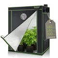Produktbild: HIGHWERK Growzelt 140 x 140 x 200 cm | Indoor Grow Tent für Pflanzenzucht | schwarz grün | Growbox, Homegrow, Growschrank | Zuchtzelt, Pflanzenzelt, Anzuchtzelt, Gewächshaus, Indoor Garden