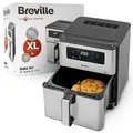 Produktbild: Breville Halo Digitale Heißluftfritteuse | 1700W für schnellere Ergebnisse | 50% energieeffizienter | 9L große Kapazität: 65% mehr Platz zum Kochen | BratenBackenGaren & Grillen | [VDF131X]