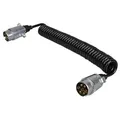 Produktbild: Spiralkabel 4,5M Anhängerkabel 2x Stecker Verbindungskabel 7 polig Spiralleitung