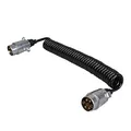 Produktbild: ProPlus Spiralkabel 4,5M mit 2X Stecker 7-polig Metall im Blister