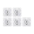 Produktbild: Homematic IP Rollladenaktor für Markenschalter - Unterputz HmIP-BROLL . 5er Pack