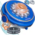 Produktbild: Monzana® Poolroboter Poolboy600 Kabellos Vollautomatisch 80 Min Akku 5200mAh Li-Ion 80m² Pool Bodensauger Poolreiniger Poolsauger Royalblau