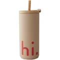 Produktbild: Design Letters - Hi Travel Trinkhalm-Becher, 0.5 l, beige