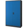 Produktbild: Jan Nowak Büro Aktenschrank Metallschrank JAN II 115 x 185 x 40 cm Anthrazit Blau