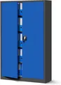 Produktbild: Jan Nowak Aktenschrank Metall Büroschrank abschließbar 115 cm JAN II 5 Böden Stahl (0,6 mm Wandmontage möglich PZH-zertifiziert 11 Farben) Aktenschrank Metall abschließbar 115 cm JAN II 5 Böden Stahl
