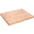 Produktbild: vidaXL Tischplatte Hellbraun 60x50x2 cm Massivholz Eiche Behandelt 3156347