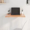 Produktbild: Tischplatte Hellbraun 60x50x2 cm Massivholz Eiche Behandelt