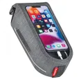 Produktbild: KlickFix Fahrradtasche Rahmentasche KLICKfix Phone Waterproof grau 9x7,5x21cm, 1ltr, inkl. Du