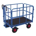 Produktbild: VARIOfit Handpritschenwagen mit 4 Rohrgitterwänden Luftbereifung 940 x 640 mm Traglast 700 kg