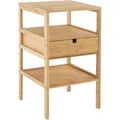 Produktbild: Costway Nachttisch Aus Bambus 40 x 40 x 68 cm