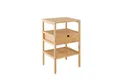 Produktbild: COSTWAY Nachttisch (1-St), mit 3-stufiges Lattenregal, Schublade, Bambus 40x40x68cm