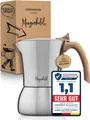 Produktbild: Premium Edelstahl Espressokocher klein für 4 Tassen 200 ml Espressokanne indu...