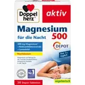 Produktbild: Doppelherz Magnesium aktiv, 30 Depot-Tabletten, Magnesiumoxid + D3 + B1 + B6, hochdosiert, 500mg