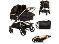 Produktbild: Chipolino Geschwisterwagen Geschwisterkinderwagen Duo Smart, klappbar, umbaubar, verstellbar, Fußsack