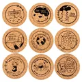 Produktbild: Untersetzer aus Kork bedruckt mit witzigen Sprüchen | für Wein & Biergläser