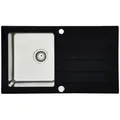 Produktbild: Respekta Spüle New York, Schwarz, Metall, Glas, 86x21x50 cm, Küchen, Küchenausstattung, Küchenspülen