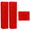 Produktbild: Schwarzkopf Igora Royal 2 x 60 ml 7-4 mittelblond beige Haarfarbe Cremefarbe Set