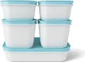 Produktbild: TUPPERWARE Gefrier-Behälter 1,1L (2) +1,0L + 450ml (2) Eis-Kristall Eiskristall