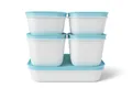Produktbild: TUPPERWARE Gefrier-Behälter 1,1L (2) +1,0L + 450ml (2) Eis-Kristall Eiskristall