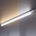 Produktbild: ledscom.de 2er Set LED Unterbau-Leuchten Rigel, je 57,3cm, Farbtemperatur einstellbar, 17,6W, je 830lm