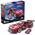 Produktbild: MEGA Hot Wheels Zusammenbaubares Autospielzeug zum Sammeln, Cadillac ATS-V R mit 319 Teilen und Die-Cast-Modell, Set für Sammler zum Zusammenbauen und Präsentieren, rot, HRY18