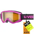 Produktbild: Uvex speedy pro - stylische Allround-Brille mit Anti-Fog-Beschichtung und 100% UVA-, UVB, UVC-Schutz für Kinder - pink/lasergold - one size