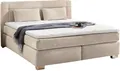 Produktbild: Boxspringbett - 180 x 200 cm - Beige - Chenille - mit Topper
