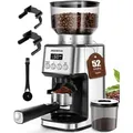 Produktbild: Aigostar Kaffeemühle Kegelmahlwerk Geeignet für Espresso mit 52 Mahleinstellungen, 180W , Kegelmahlwerk 320 g Bohnenbehälter Antistatisch