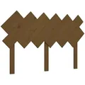 Produktbild: vidaXL Bett-Kopfteil Honigbraun 132x3x81 cm Massivholz Kiefer